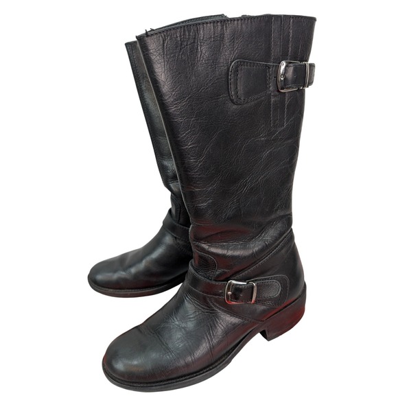 Blondo Canada Viva Black Leather‎ Waterproof Knee High Riding Boots 7.5US w/ Box